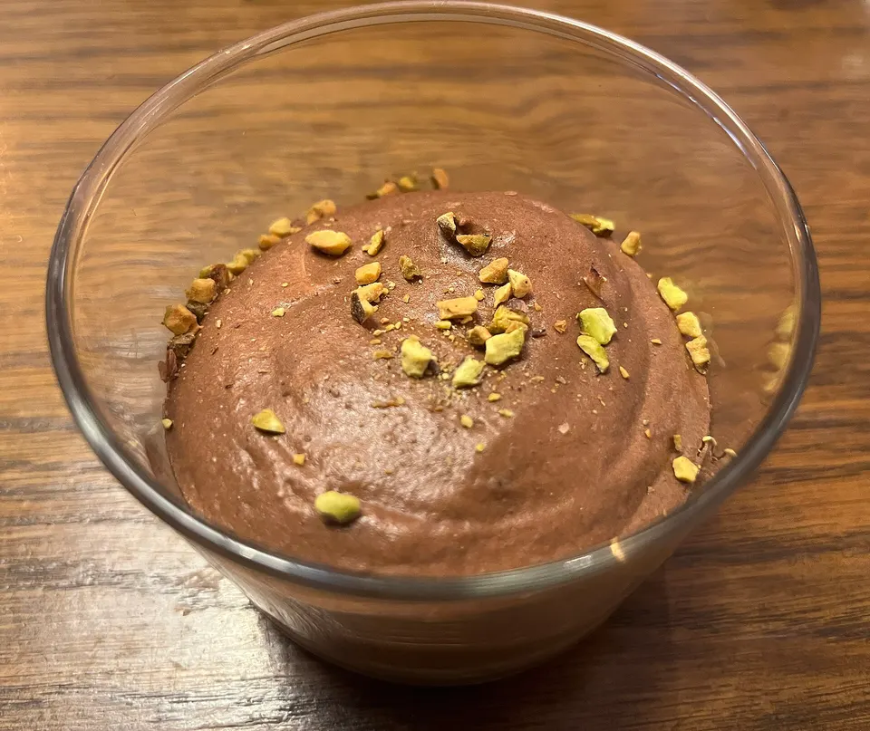 Mousse au chocolat, à la carte de la Maison Hector
